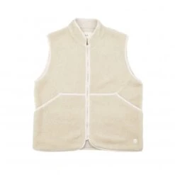 Folk Puzzle Fleece Gilet (Natural)