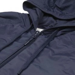 Folk Wadded Rivet Hooded Jacket (Navy) -Streetwear Store folk wadded rivet hooded jacket navy fm5602w 0002 2