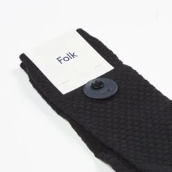 Folk Waffle Socks (Black) -Streetwear Store folk waffle socks black 10