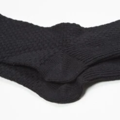 Folk Waffle Socks (Black) -Streetwear Store folk waffle socks black 11