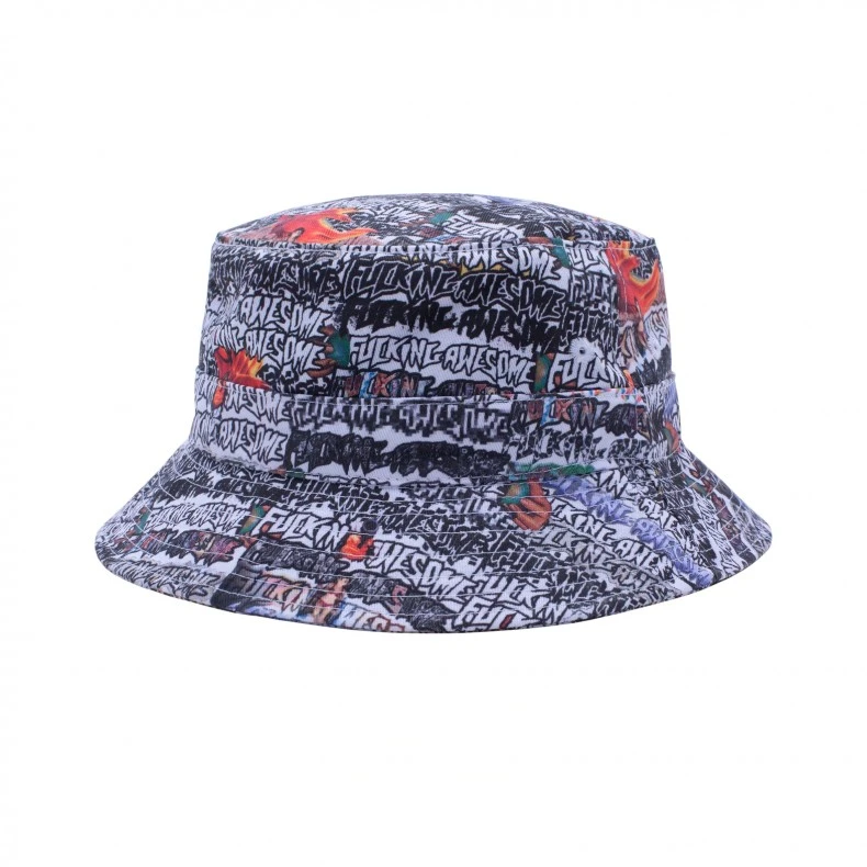 Fucking Awesome Sticker Logo Bucket Hat (All Over Print) 4 Fucking Awesome Sticker Logo Bucket Hat (All Over Print) - Image 2