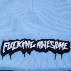 Fucking Awesome Velcro Stamp Beanie (Light Blue) 7 Fucking Awesome Velcro Stamp Beanie (Light Blue) -Streetwear Store fucking awesome velcro stamp beanie light blue fa1360 lbl 2