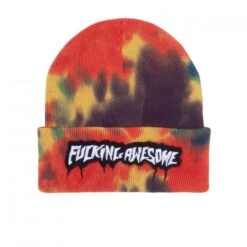 Fucking Awesome Velcro Stamp Beanie (Tie-Dye)