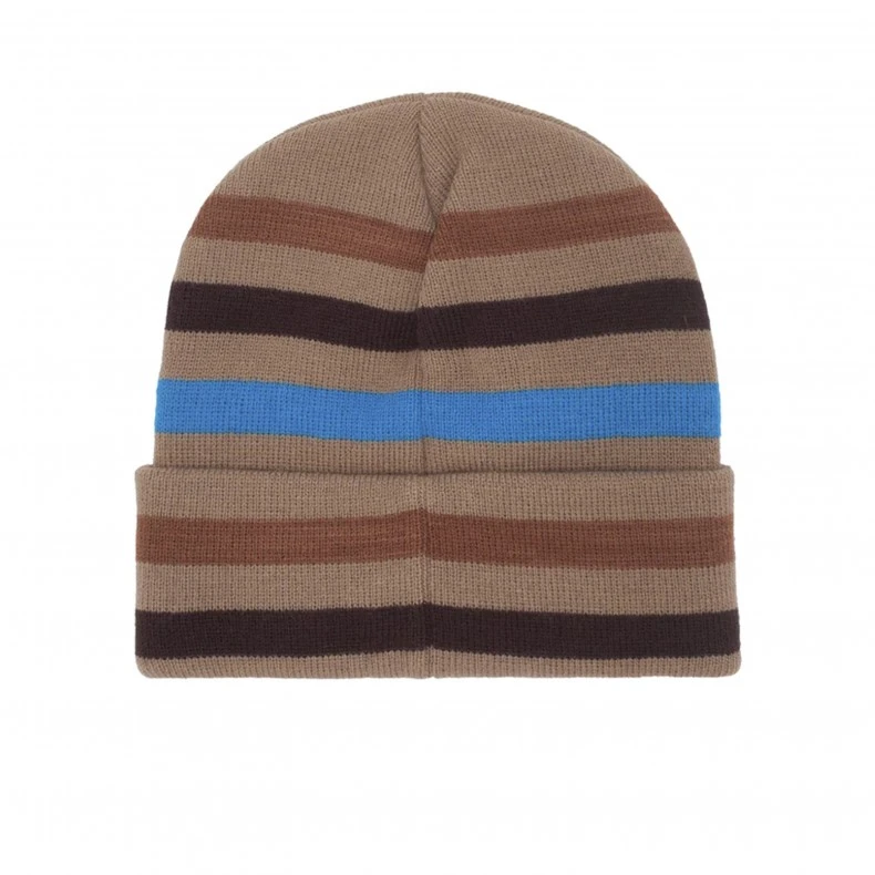 Fucking Awesome Wanto Striped Cuff Beanie (Khaki/Multi) 4 Fucking Awesome Wanto Striped Cuff Beanie (Khaki/Multi) - Image 2