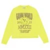 GANNI Basic Jersey Oversize Long Sleeve T-Shirt (Sulphur Spring) -Streetwear Store ganni basic jersey oversize long sleeve t shirt sulphur spring t3278 794 0000 cat