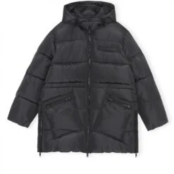 GANNI Oversized Puffer Midi Jacket (Phantom)
