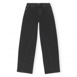 GANNI Rigid Denim Jozey (Washed Black/Black)