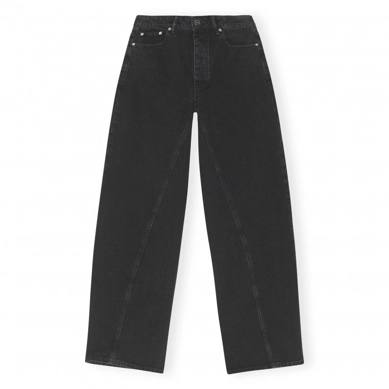 GANNI Rigid Denim Jozey (Washed Black/Black) 3 GANNI Rigid Denim Jozey (Washed Black/Black)