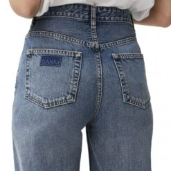 GANNI Rigid Denim Magny (Mid Blue Vintage) -Streetwear Store ganni rigid denim magny mid blue vintage j1034 567 0003 3