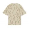 GANNI Rope Print Loose Fit O-Neck T-Shirt (Ganni Symbols Multi) -Streetwear Store ganni rope print loose fit o neck t shirt ganni symbols multi t3230 0000 cat