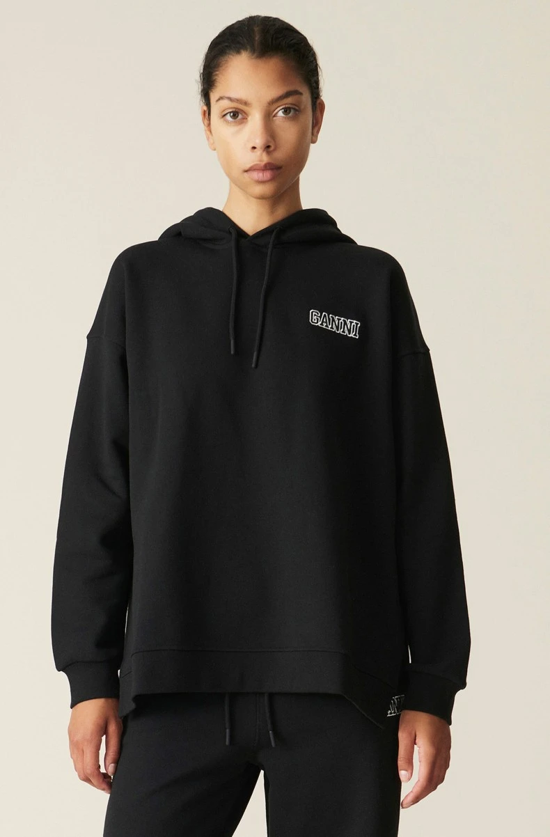 GANNI Software Isoli Oversized Pullover Hooded Sweatshirt (Black) 4 GANNI Software Isoli Oversized Pullover Hooded Sweatshirt (Black) - Image 2