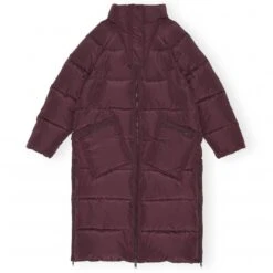 GANNI Tech Puffer Oversized Coat (Port Royale)