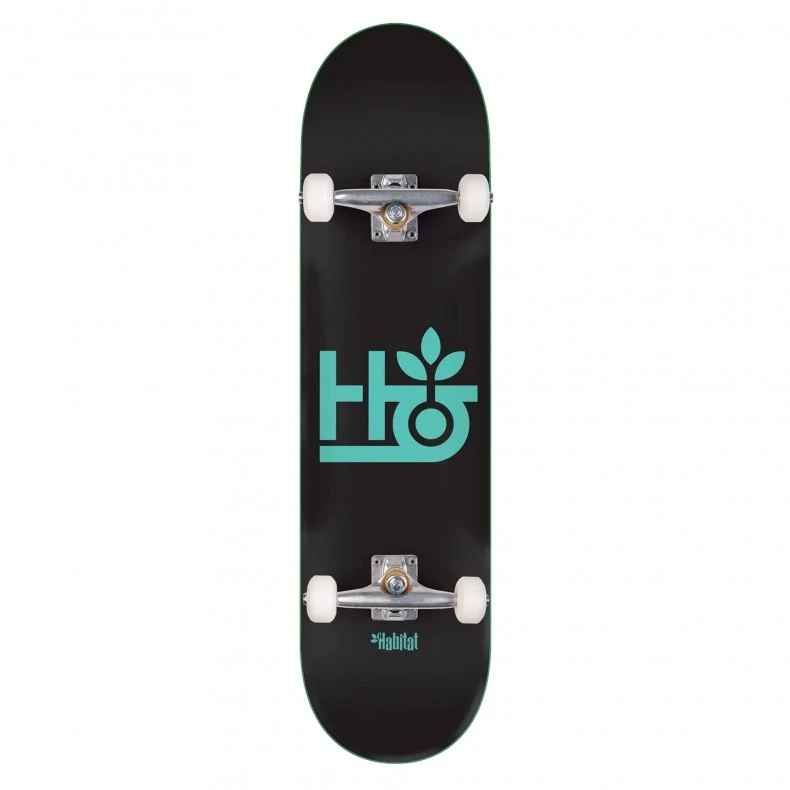 Habitat Pod Complete Skateboard 7.25" (Black/Teal) 3 Habitat Pod Complete Skateboard 7.25" (Black/Teal)