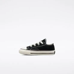 Infant Converse All Star Chuck Taylor 70 Ox 1V Easy-On 'Vintage Canvas' (Black/White/Egret) -Streetwear Store infant converse all star chuck taylor 70 ox 1v easy on vintage canvas black white egret 771641c 0002 2