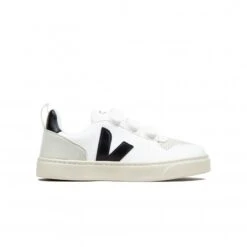 Juniors' Véja V-10 Velcro CWL (White/Black)