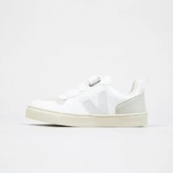 Juniors' Véja V-10 Velcro CWL (White/Natural) -Streetwear Store juniors veja v 10 velcro cwl white natural cxv072722j 2