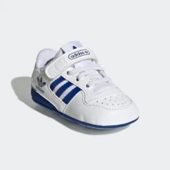 Kids' Adidas Originals Forum Low Crib (Footwear White/Royal Blue/Footwear White) -Streetwear Store kids adidas originals forum low crib footwear white royal blue footwear white gx5308 0003 3