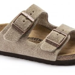 Kids' Birkenstock Arizona Suede Leather (Taupe) -Streetwear Store kids birkenstock arizona suede leather taupe 1021704 0002 2