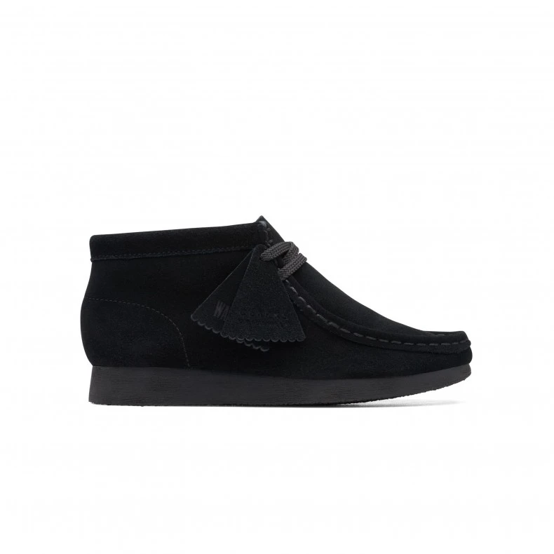 Kids' Clarks Originals Wallabee Boot (Black Suede) 3 Kids' Clarks Originals Wallabee Boot (Black Suede)