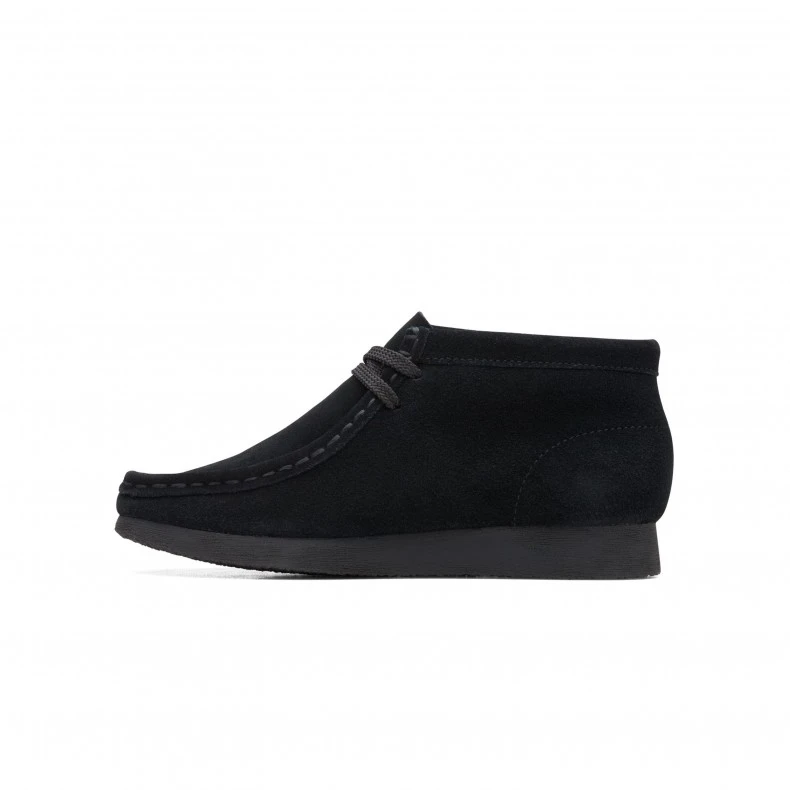 Kids' Clarks Originals Wallabee Boot (Black Suede) 5 Kids' Clarks Originals Wallabee Boot (Black Suede) - Image 3