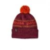 Kids' Patagonia Powder Town Beanie (Park Stripe Knit: Fox Red) -Streetwear Store kids patagonia powder town beanie park stripe knit fox red 66061 pkfo cat