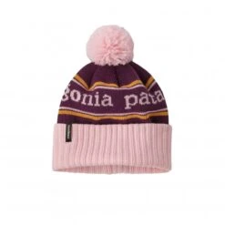 Kids' Patagonia Powder Town Beanie (Park Stripe Knit: Night Plum)