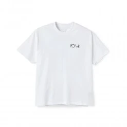 Kids' Polar Skate Co. Stroke Logo T-Shirt Jr (White)