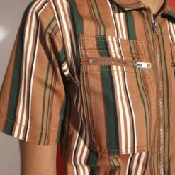 L.F.Markey Danny Boilersuit (90s Stripe) -Streetwear Store l f markey danny boilersuit 90s stripe danny90s683 0004 4