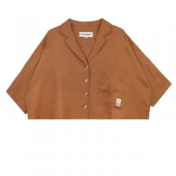 L.F.Markey Maxim Linen Shirt (Chestnut)