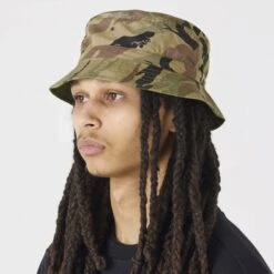 Maharishi DPM: Bonsai Forest Reversible Bucket Hat (Woodland) -Streetwear Store maharishi dpm bonsai forest reversible bucket hat woodland 4314 wln 0004 4