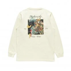 Maharishi Samurai Vs. Dragon Long Sleeve T-Shirt (Ecru)