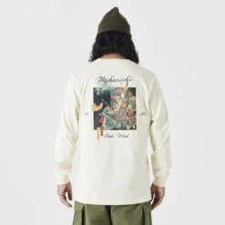 Maharishi Samurai Vs. Dragon Long Sleeve T-Shirt (Ecru) -Streetwear Store maharishi samurai vs dragon long sleeve t shirt ecru 1032 ecr 0003 3