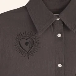 Meadows Eulalia Shirt (Charcoal) -Streetwear Store meadows eulalia shirt charcoal 0002 2