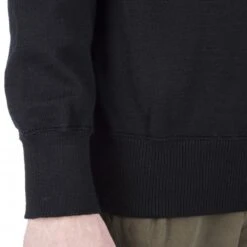 MHL By Margaret Howell High Collar Jumper (Black) -Streetwear Store mhl by margaret howell high collar jumper black 6