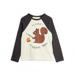 Mini Rodini Camp M.Rodini SP Raglan Long Sleeve T-Shirt (Off White)