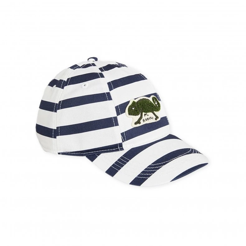 Mini Rodini Lizard Patch Cap (Blue) 3 Mini Rodini Lizard Patch Cap (Blue)