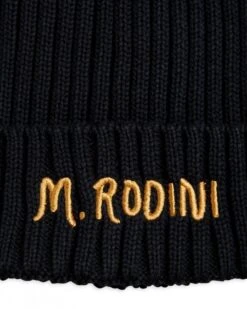 Mini Rodini M.Rodini Fold Up Rib Hat (Black) -Streetwear Store mini rodini m rodini fold up rib hat black 2176511799 1
