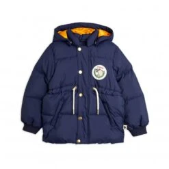 Mini Rodini Polar Bear Patch Puffer Jacket (Navy)
