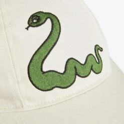 Mini Rodini Snake Embroidered Cap (Off White) 7 Mini Rodini Snake Embroidered Cap (Off White) -Streetwear Store mini rodini snake embroidered cap off white 2226510411 0002 2