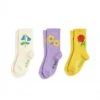 Mini Rodini Snow Flowers 3-Pack Socks (Multi) -Streetwear Store mini rodini snow flowers 3 pack socks multi 2176011100 cat