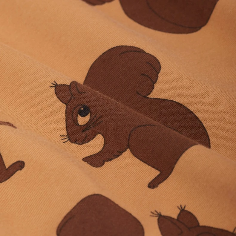 Mini Rodini Squirrel AOP Jumpsuit (Brown) 5 Mini Rodini Squirrel AOP Jumpsuit (Brown) - Image 3