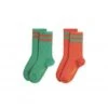 Mini Rodini Stripe Socks 2-Pack (Green) -Streetwear Store mini rodini stripe socks 2 pack green 2226011375 cat