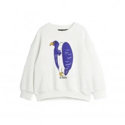 Mini Rodini Vulture SP Crew Neck Sweatshirt (White)