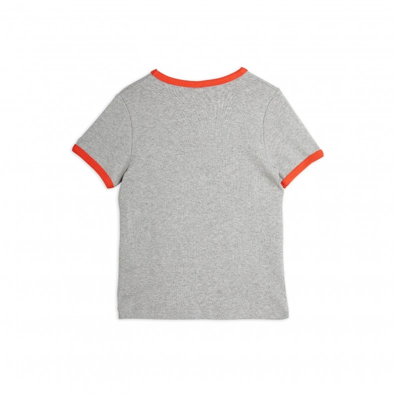 Mini Rodini Wild At Heart T-Shirt (Grey Melange) 4 Mini Rodini Wild At Heart T-Shirt (Grey Melange) - Image 2