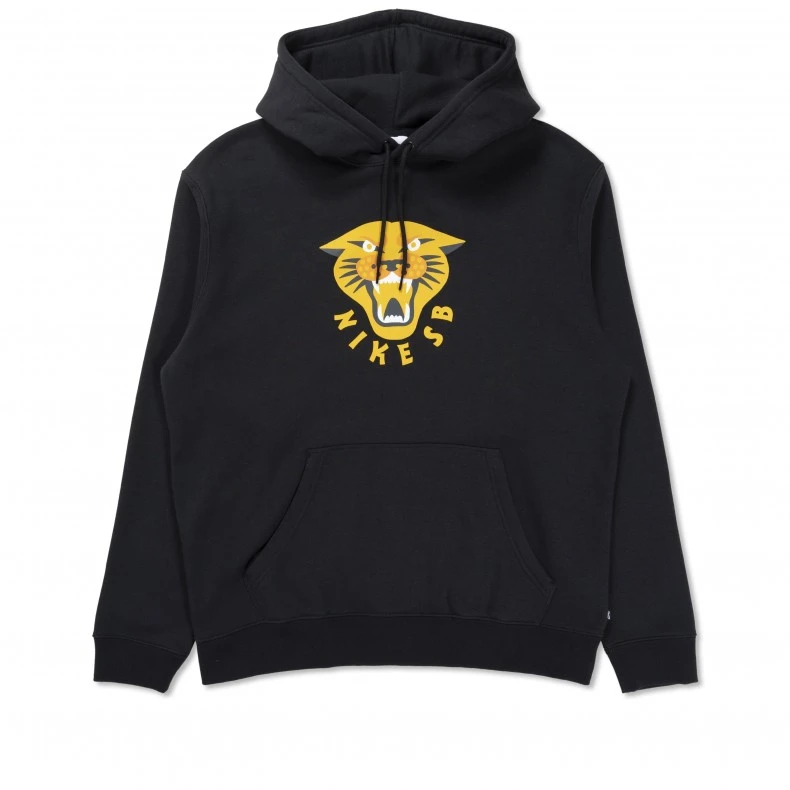 Nike SB Panther Skate Pullover Hooded Sweatshirt (Black/Dark Sulphur/White) 3 Nike SB Panther Skate Pullover Hooded Sweatshirt (Black/Dark Sulphur/White)