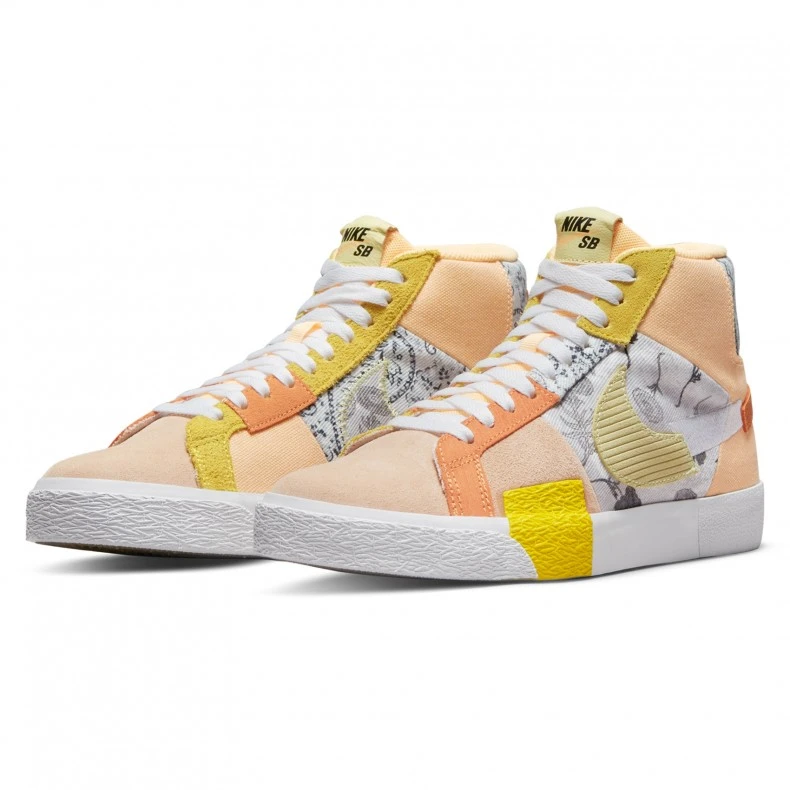 Nike SB Zoom Blazer Mid Premium 'Paisley Pack' (Melon Tint/Citron Tint-White) 4 Nike SB Zoom Blazer Mid Premium 'Paisley Pack' (Melon Tint/Citron Tint-White) - Image 2