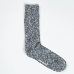 Norse Projects Ebbe Melange Socks (Dark Navy) -Streetwear Store norse projects ebbe melange socks dark navy 17
