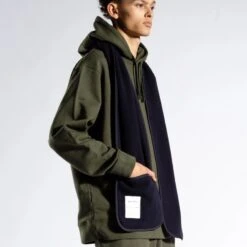 Norse Projects Gunner Fleece Scarf (Dark Navy) -Streetwear Store norse projects gunner fleece scarf dark navy n83 0019 7004 3