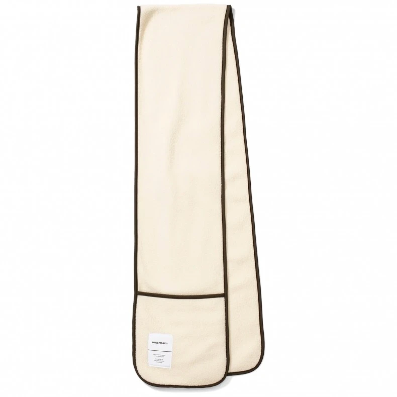 Norse Projects Gunner Fleece Scarf (Ecru) 3 Norse Projects Gunner Fleece Scarf (Ecru)