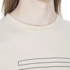 Norse Projects Niels Stripe Screen Logo T-Shirt (Sand) -Streetwear Store norse projects niels stripe screen logo t shirt sand 5